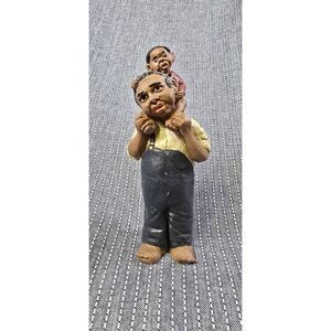 Piggy Back with Dad African American collectible figurine